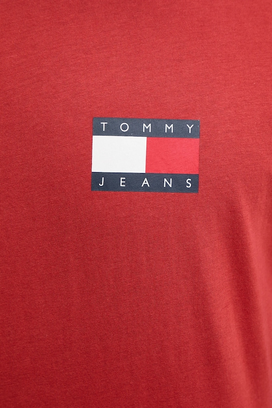 Tommy Jeans t-shirt bawełniany DM0DM20740 czerwony