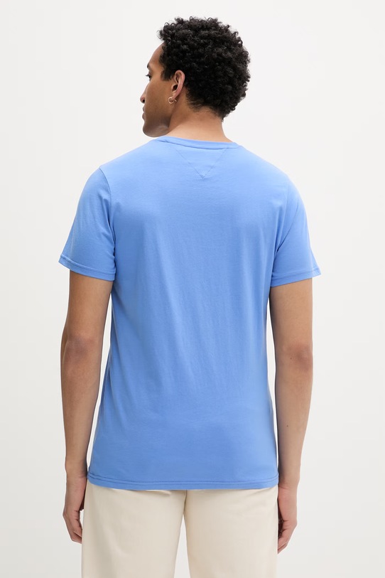 Îmbrăcăminte Tommy Jeans tricou bărbătesc din bumbac DM0DM20740 albastru