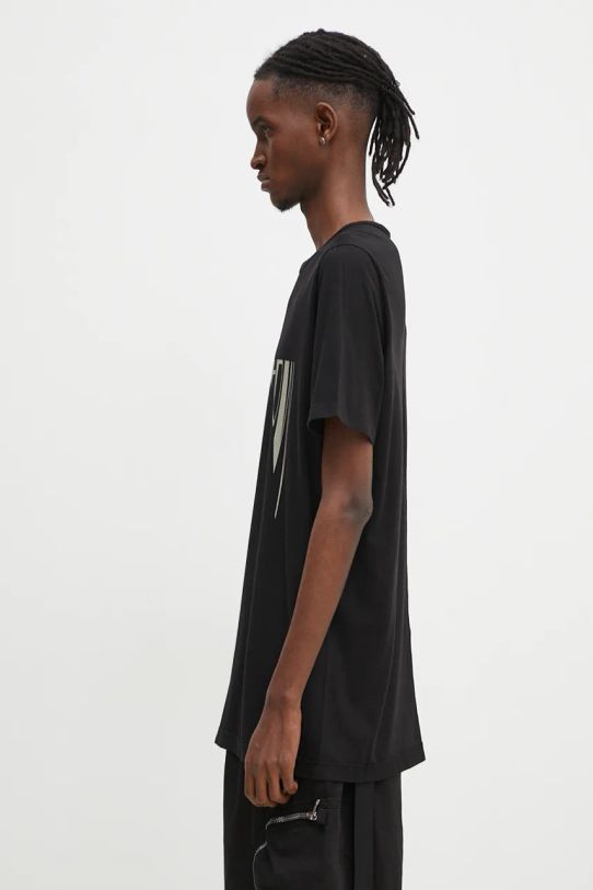 Хлопковая футболка Rick Owens Level T DU02D2250.RNEP4 чёрный AW24