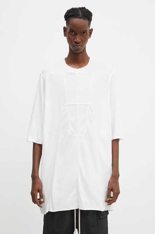 Rick Owens cotton t-shirt Luxor T plain white DU02D2251.RNP