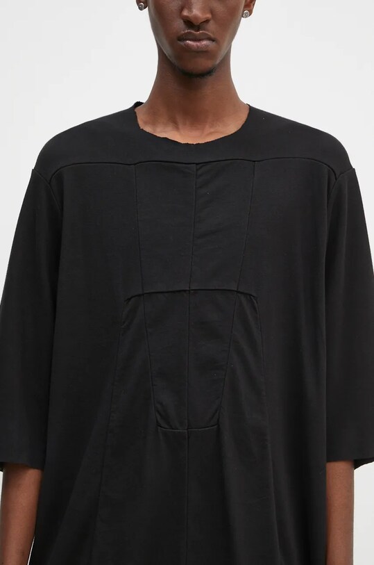 Rick Owens t-shirt bawełniany Luxor T czarny DU02D2251.RNP