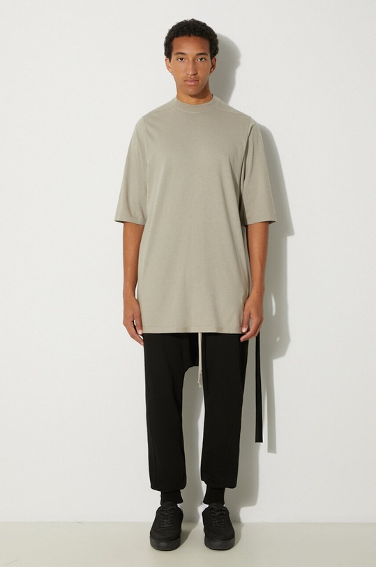 Rick Owens t-shirt bawełniany Jumbo T DU02D2274.RN beżowy AW24