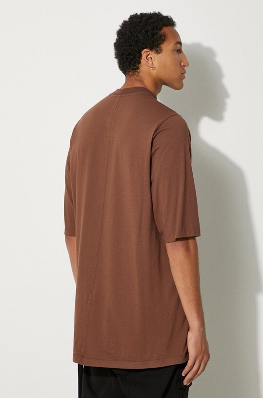 Одежда Хлопковая футболка Rick Owens Jumbo T DU02D2274.RN коричневый