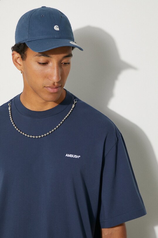 Pamučna majica AMBUSH Ballchain BMAA001F24JER0014501 plava