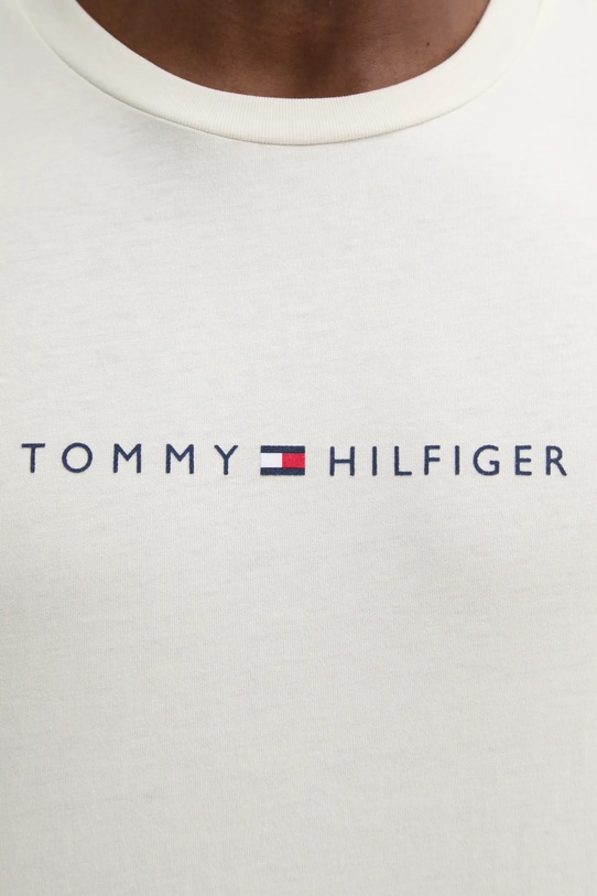 Хлопковая футболка Tommy Hilfiger UM0UM03344 бежевый