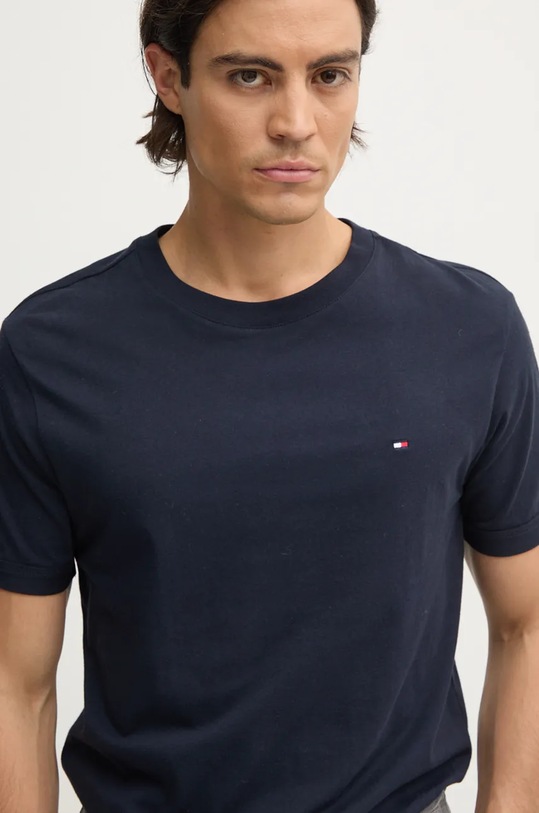Bavlnené tričko Tommy Hilfiger tmavomodrá UM0UM03362