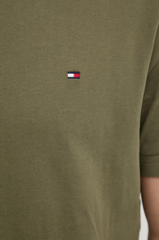 Бавовняна футболка Tommy Hilfiger UM0UM03362 зелений