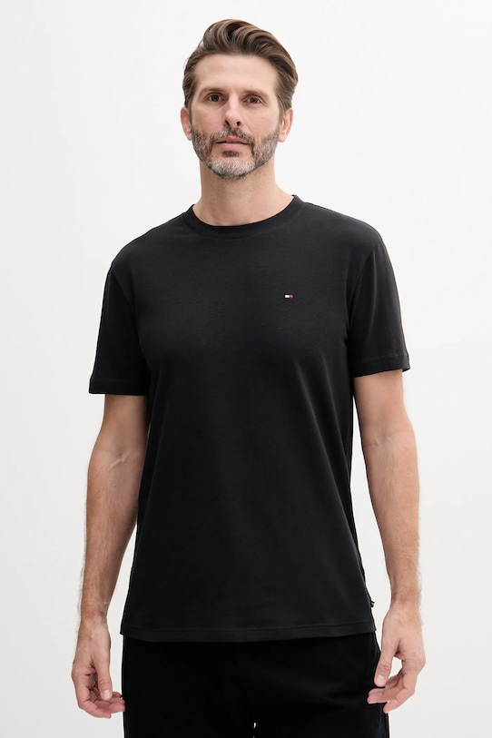 Бавовняна футболка Tommy Hilfiger бавовна чорний UM0UM03362