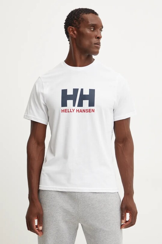 Бавовняна футболка Helly Hansen HH LOGO білий 30396