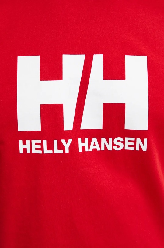 Bavlnené tričko Helly Hansen HH LOGO 30396 červená