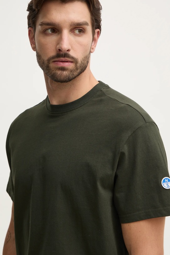 North Sails t-shirt in cotone verde 692848