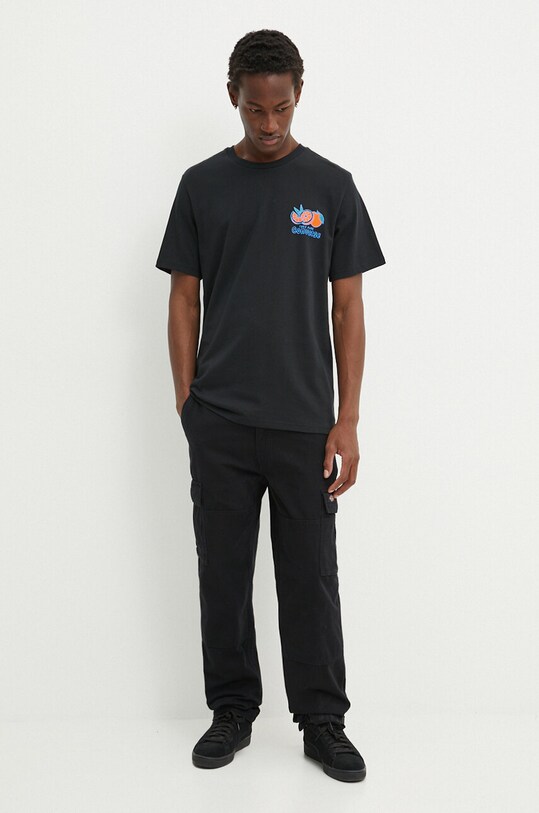 Converse tricou din bumbac 10026674.A01 negru AW24