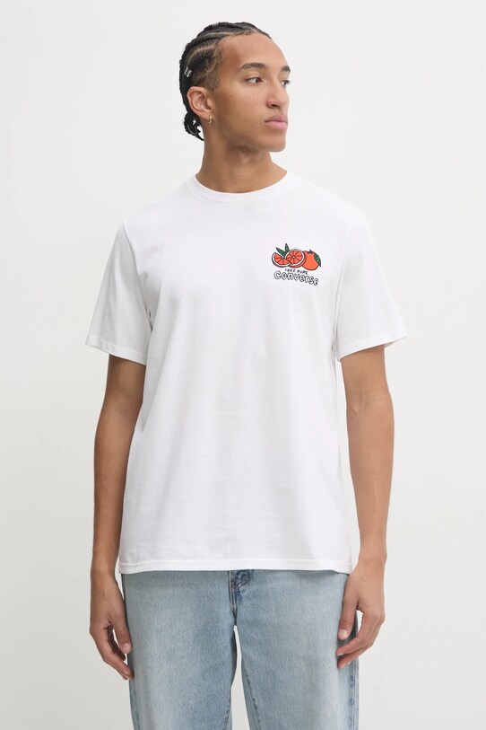 Odzież Converse t-shirt bawełniany 10026674.A02 beżowy