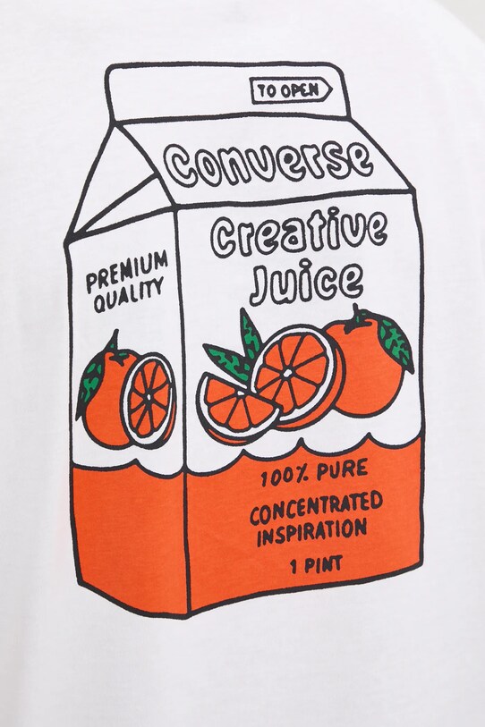 Converse t-shirt bawełniany 10026674.A02 beżowy