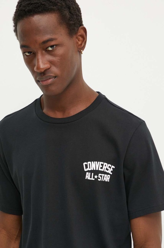 Converse t-shirt in cotone nero 10027107.A01