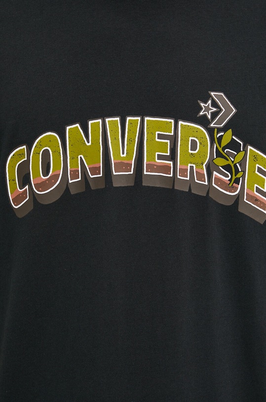 Converse tricou din bumbac 10026671.A02 negru