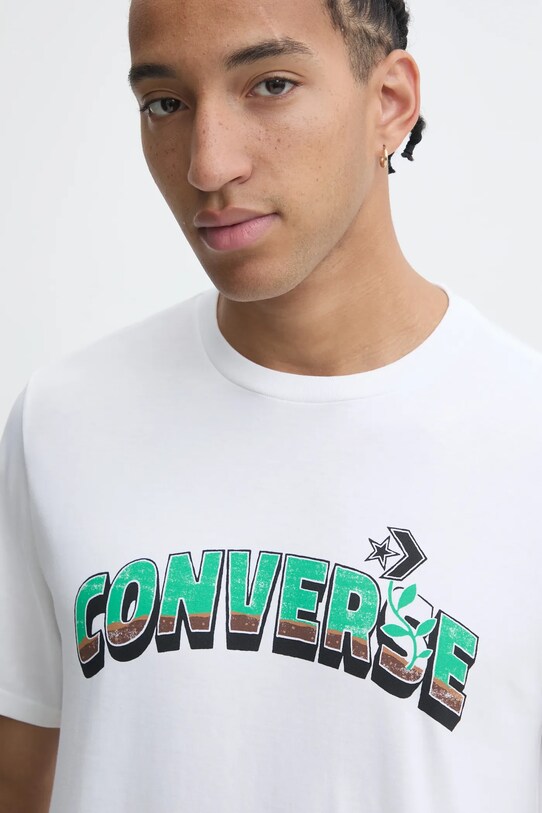 Converse t-shirt in cotone beige 10026671.A01