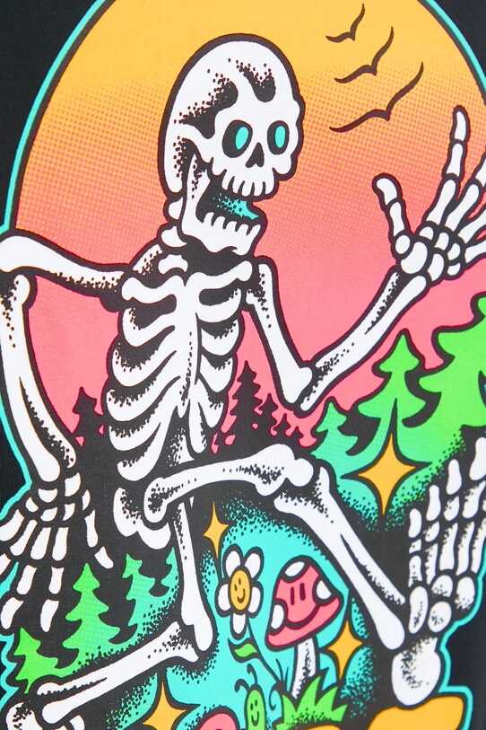 Converse t-shirt in cotone 10026690.A01 nero