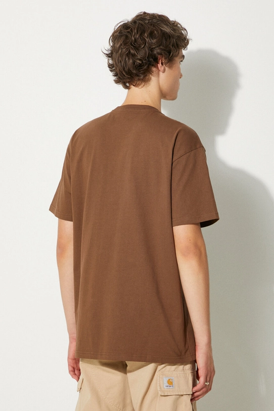 Clothing Carhartt WIP cotton t-shirt S/S Chase I026391.218XX brown