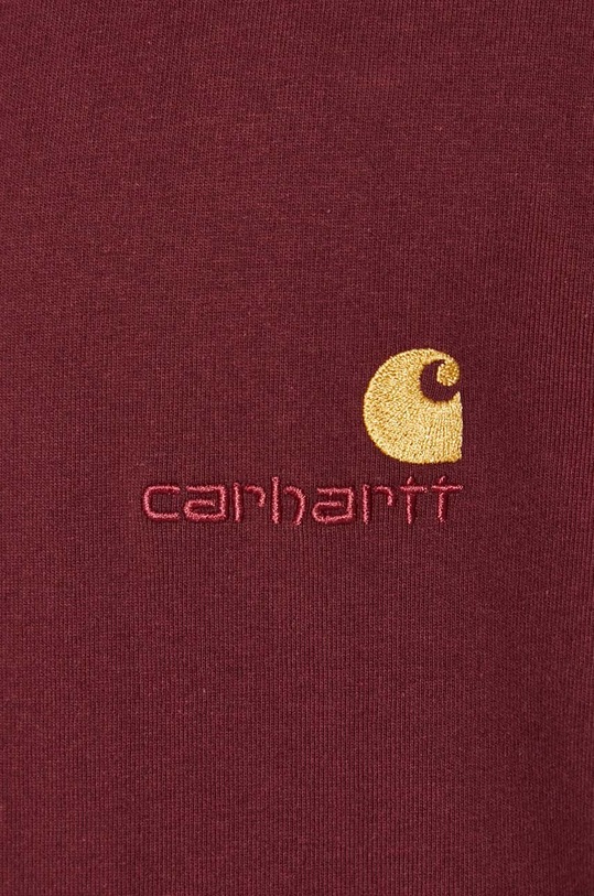 Carhartt WIP t-shirt in cotone S/S American Script I029956.2BYXX granata