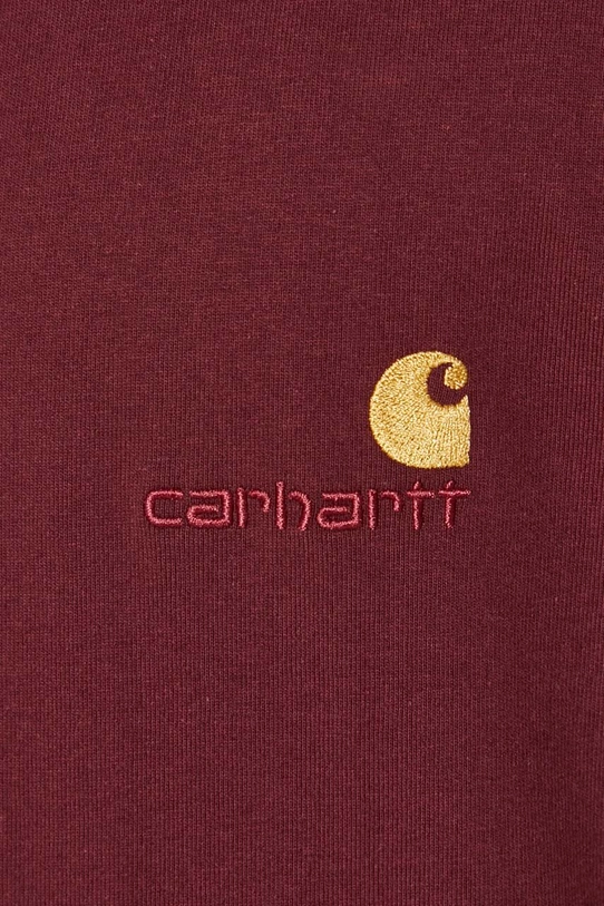 Carhartt WIP cotton t-shirt S/S American Script I029956.2BYXX maroon