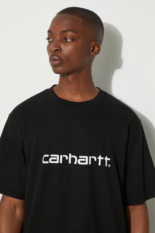 Carhartt WIP cotton t-shirt S/S Script I031047.0D2XX black