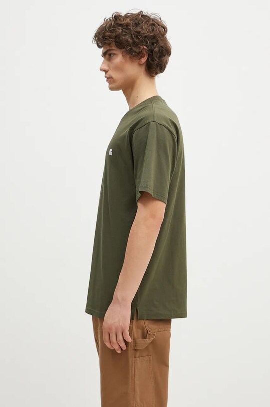 Хлопковая футболка Carhartt WIP S/S Madison I033000.2DTXX зелёный AW24