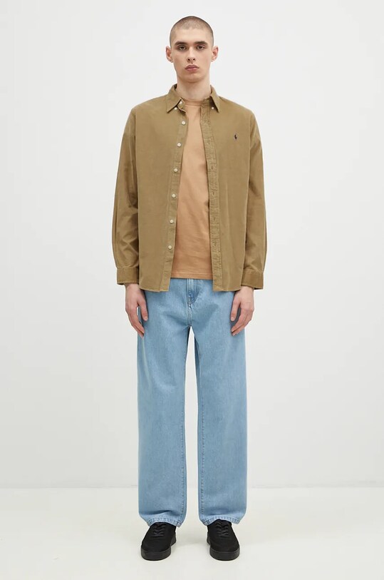 Хлопковая футболка Carhartt WIP S/S Madison I033000.2I7XX зелёный