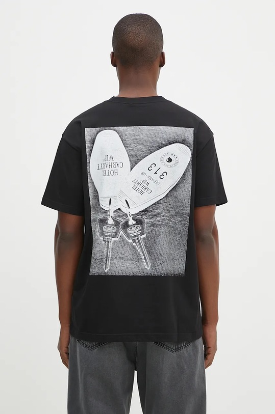 Clothing Carhartt WIP cotton t-shirt S/S Hotel Keys I033959.0D2XX black