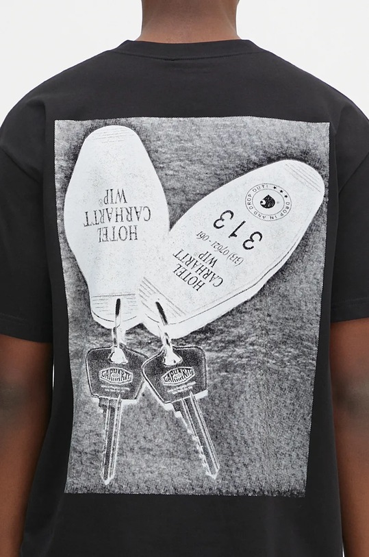 Carhartt WIP cotton t-shirt S/S Hotel Keys black I033959.0D2XX