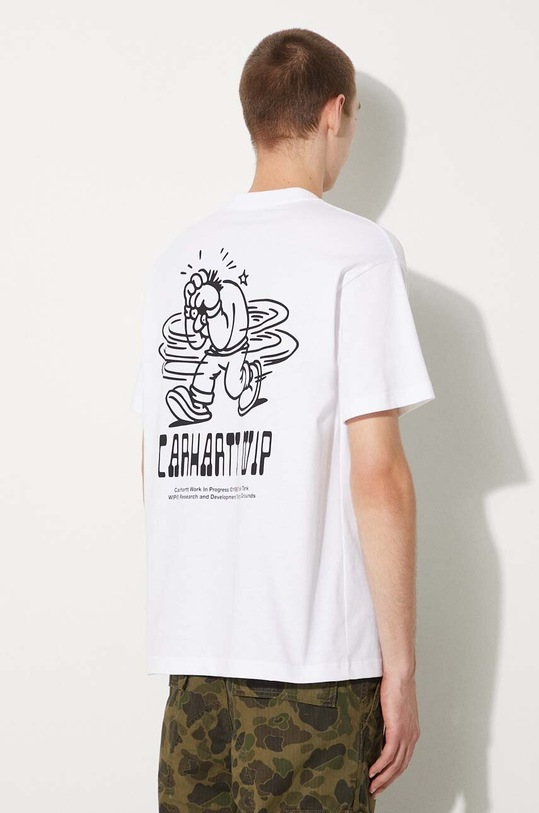 Clothing Carhartt WIP cotton t-shirt S/S Think Tank I033964.02XX white