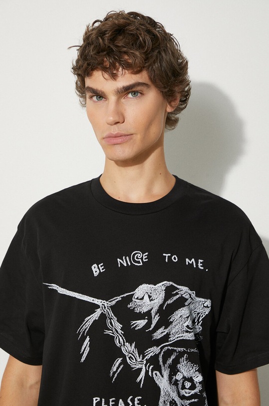 Carhartt WIP cotton t-shirt S/S Pepe Be Nice I033983.0D2XX black