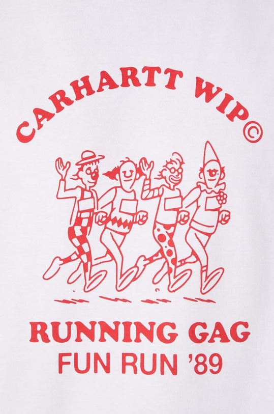 Carhartt WIP cotton t-shirt S/S Fun Run I033986.1WZXX white