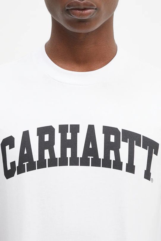 Carhartt WIP t-shirt in cotone S/S University bianco I034851.00AXX