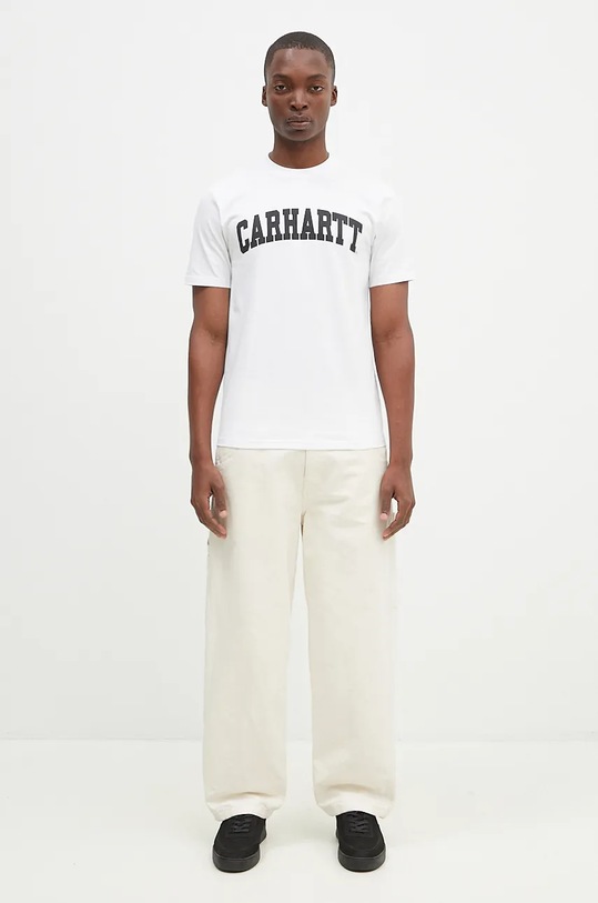 Carhartt WIP cotton t-shirt S/S University I034851.00AXX white