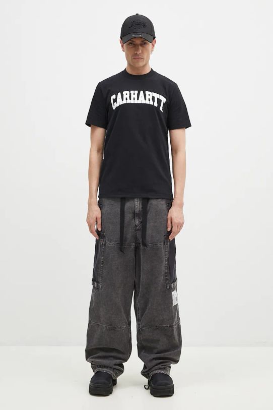 Carhartt WIP cotton t-shirt S/S University I034851.0D2XX black