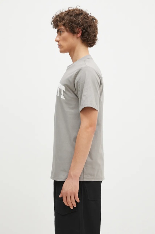 Бавовняна футболка Carhartt WIP S/S University I034851.2DFXX сірий AW24