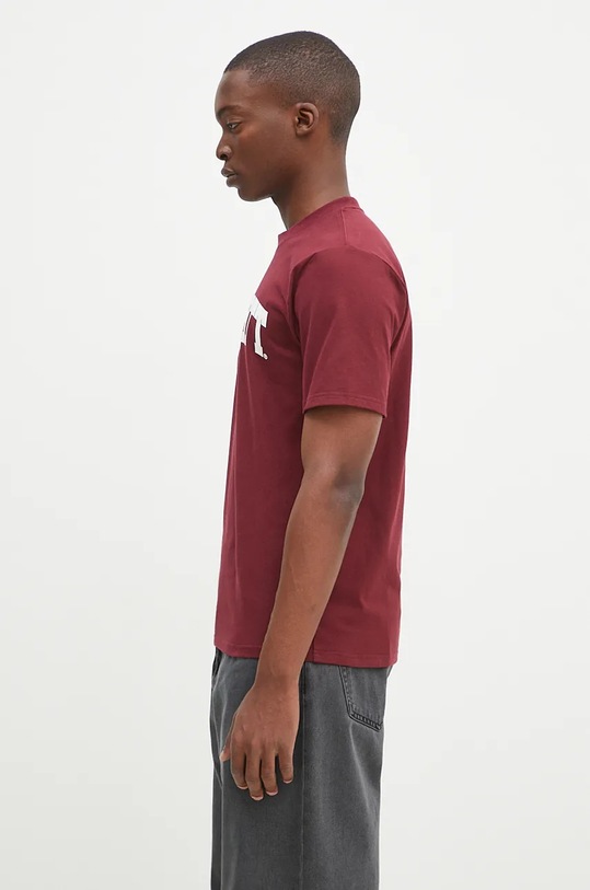 Carhartt WIP cotton t-shirt S/S University I034851.2DRXX maroon AW24