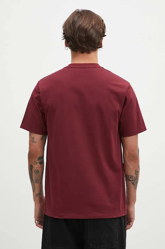 Clothing Carhartt WIP cotton t-shirt S/S University Script I034852.2DRXX maroon