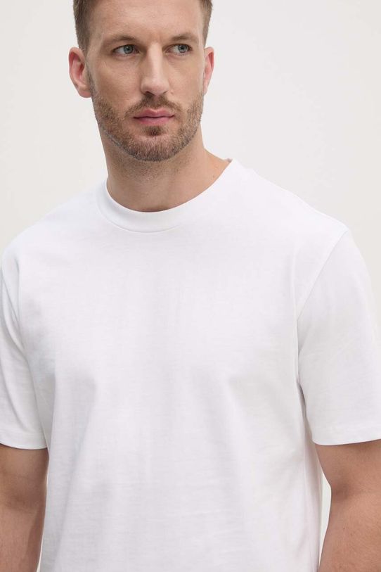 Lindbergh t-shirt bawełniany biały 30.400120.WHITE