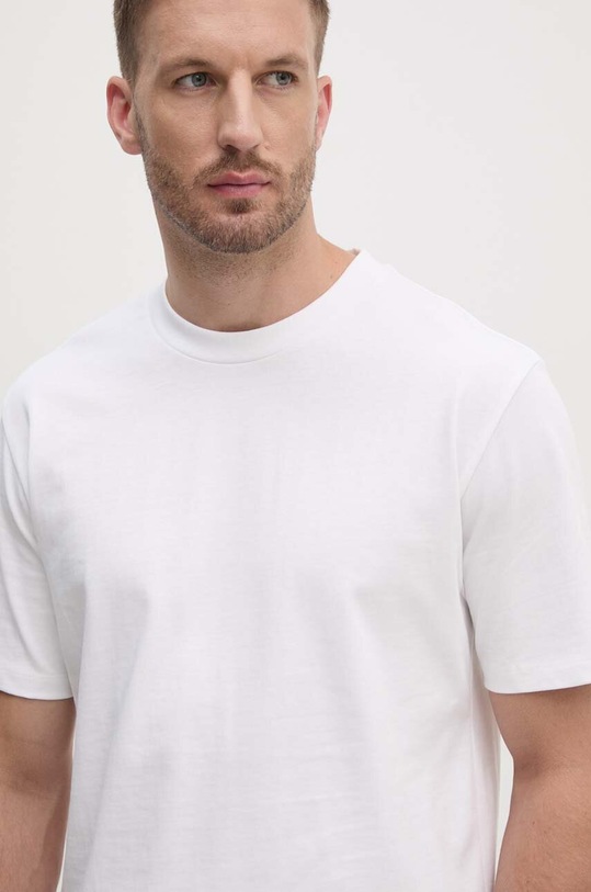 Bavlněné tričko Lindbergh bílá 30.400120.WHITE