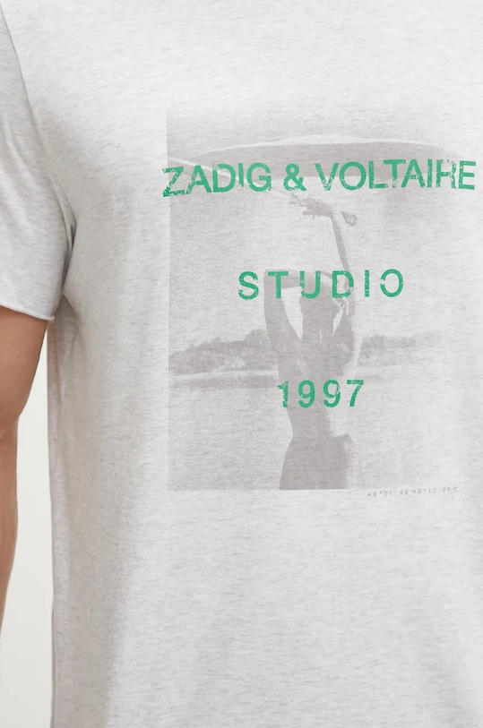 ZADIG&VOLTAIRE tricou din bumbac JMTS00658 gri