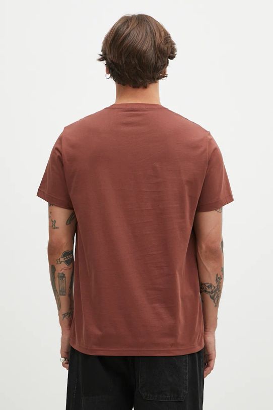 Одяг Бавовняна футболка Fred Perry Crew Neck T-Shirt M1600.W52 коричневий