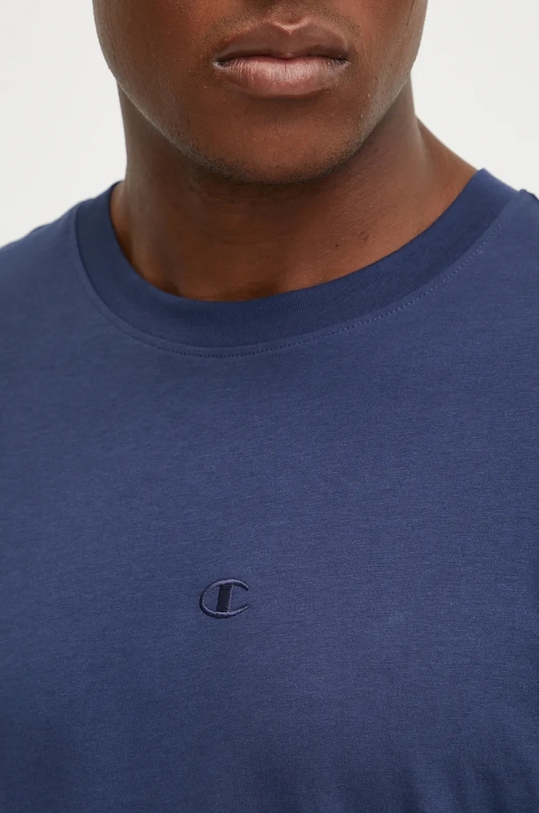 Champion t-shirt bawełniany 220279 granatowy