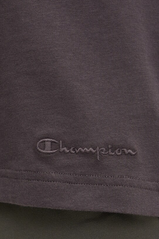 Бавовняна футболка Champion 220425 сірий
