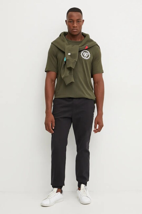 Champion tricou din bumbac 220429 verde AW24