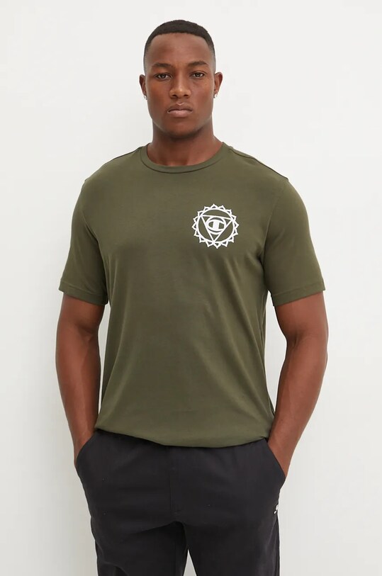Îmbrăcăminte Champion tricou din bumbac 220429 verde