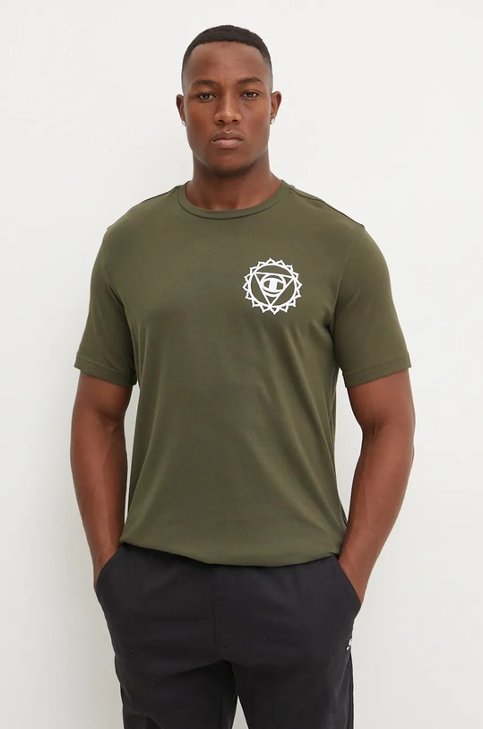 Oblečení Bavlněné tričko Champion 220429 zelená