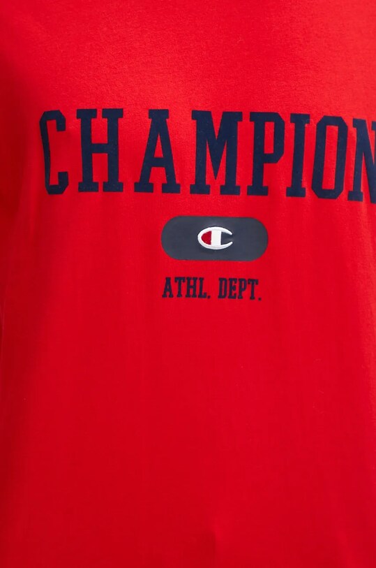 Champion t-shirt bawełniany 220432 czerwony