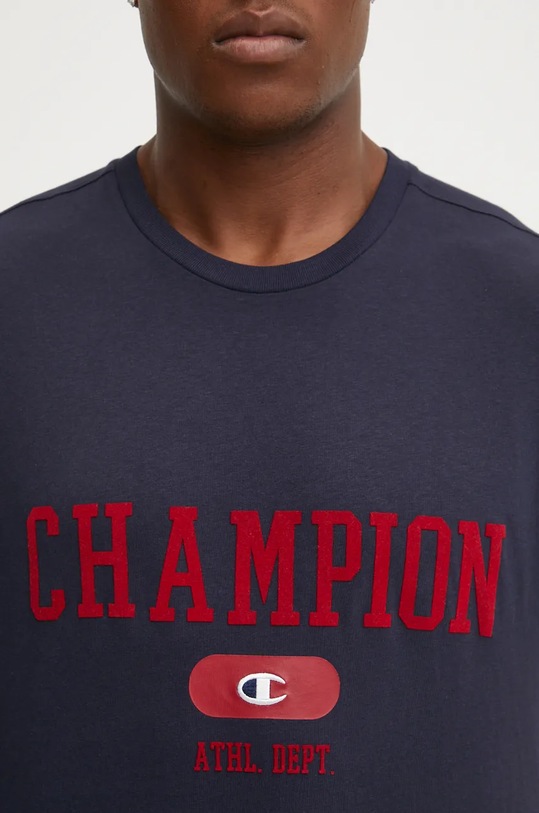 Памучна тениска Champion 220432 тъмносин